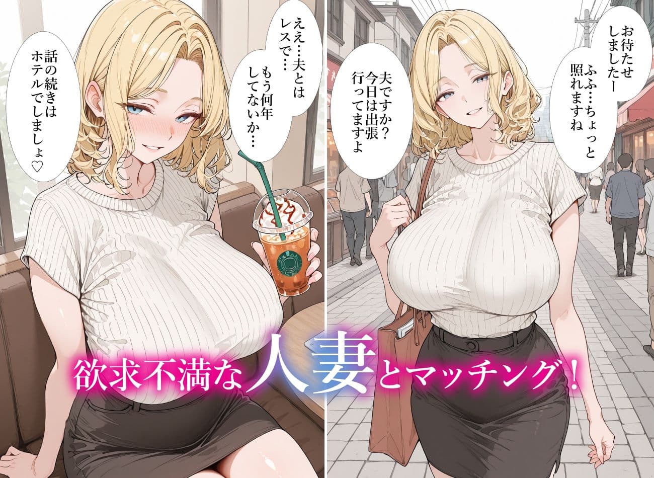 マチアプで出会った人妻がセックス前提だったから中出ししまくった話 サンプル1