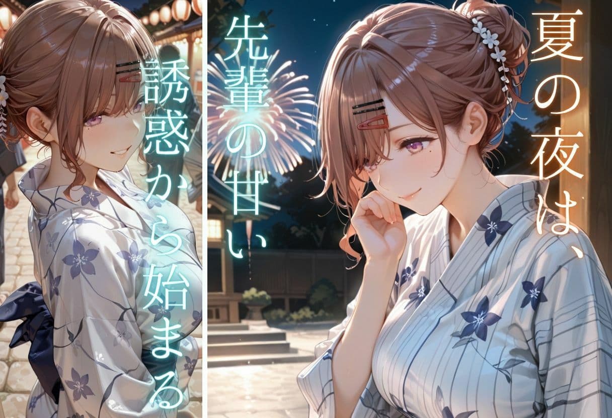 先輩との夏...花火デートからびしょ濡れ本殿SEX vol.2 サンプル4