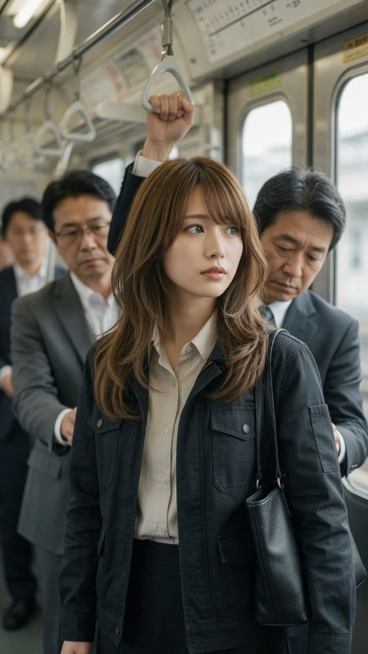 電車で見かけた好みの女性に悪戯 サンプル1