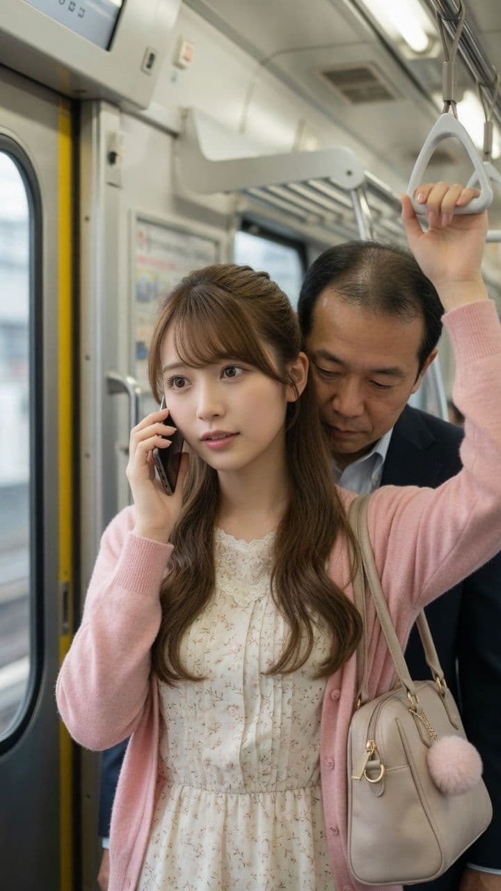 電車で見かけた好みの女性に悪戯 サンプル2