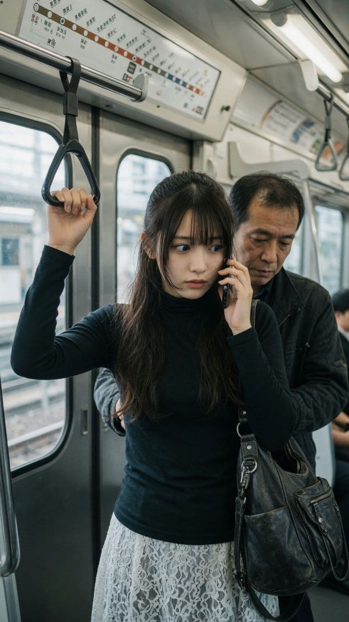 電車で見かけた好みの女性に悪戯 サンプル5