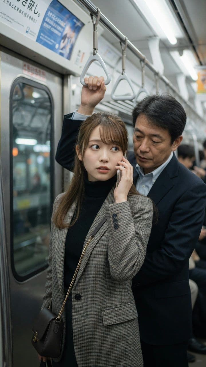 電車で見かけた好みの女性に悪戯 サンプル7