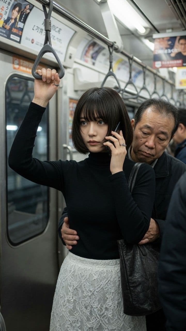 電車で見かけた好みの女性に悪戯 サンプル9