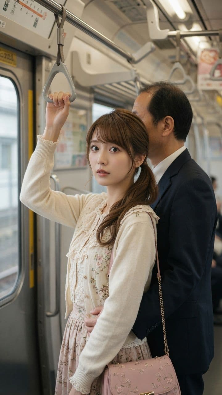 電車で見かけた好みの女性に悪戯 サンプル10
