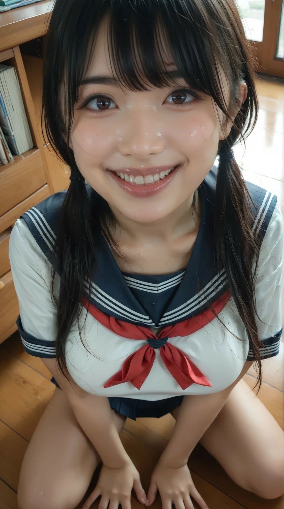 コスプレ美女のフェラ サンプル1
