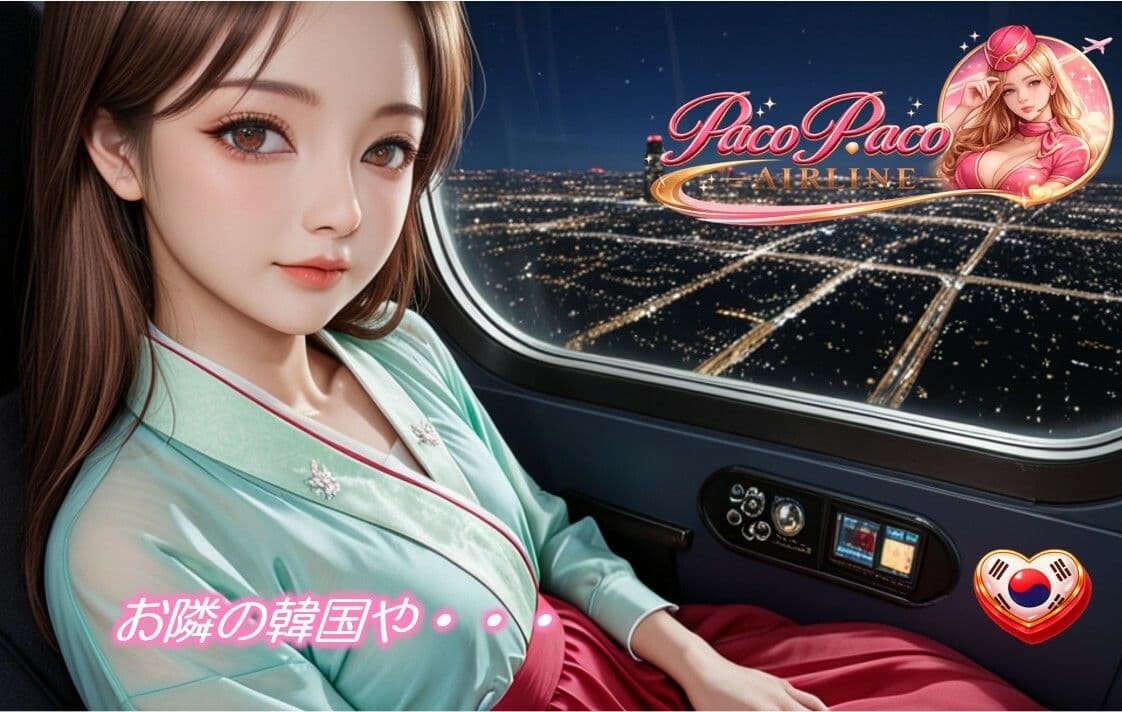 世界中のCAと空でプレイ〜 フルボイス28分動画 Paco Paco Airline 日本・韓国・中国 路線〜 サンプル4