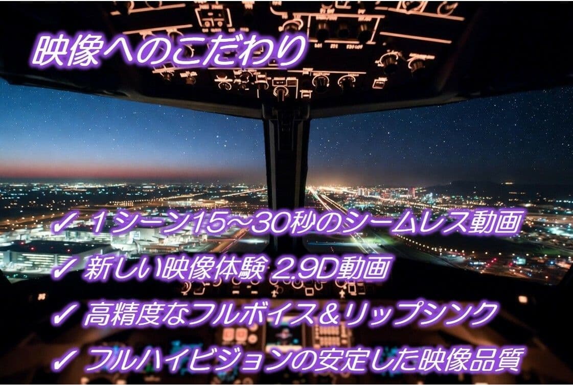 世界中のCAと空でプレイ〜 フルボイス28分動画 Paco Paco Airline 日本・韓国・中国 路線〜 サンプル10
