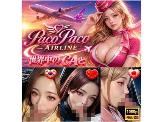 世界中のCAと空でプレイ〜 フルボイス28分動画 Paco Paco Airline 日本・韓国・中国 路線〜