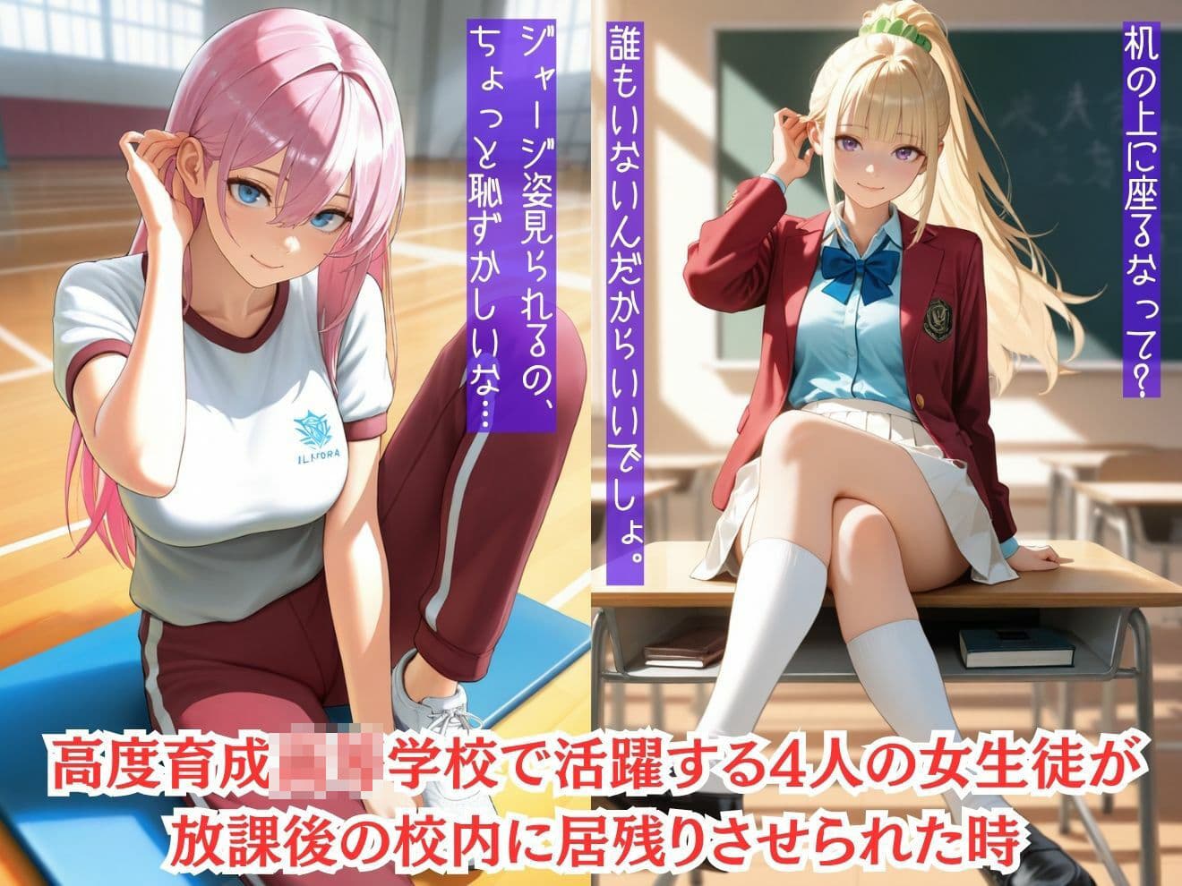 もしも学園の選ばれし女生徒達を強●的に●●の力で着せ替え人形に堕として弄んだら？よう実編 1 サンプル1