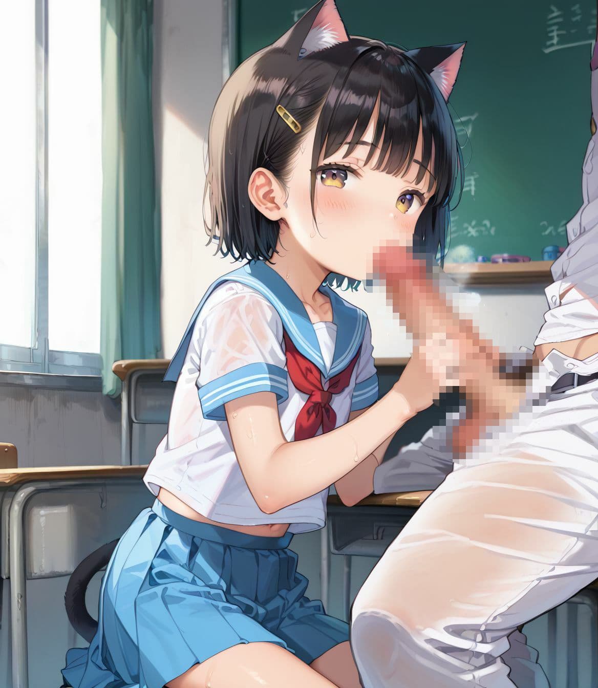 にゃんにゃんちっぱい娘のえっちすぎる学校ライフ1 サンプル9