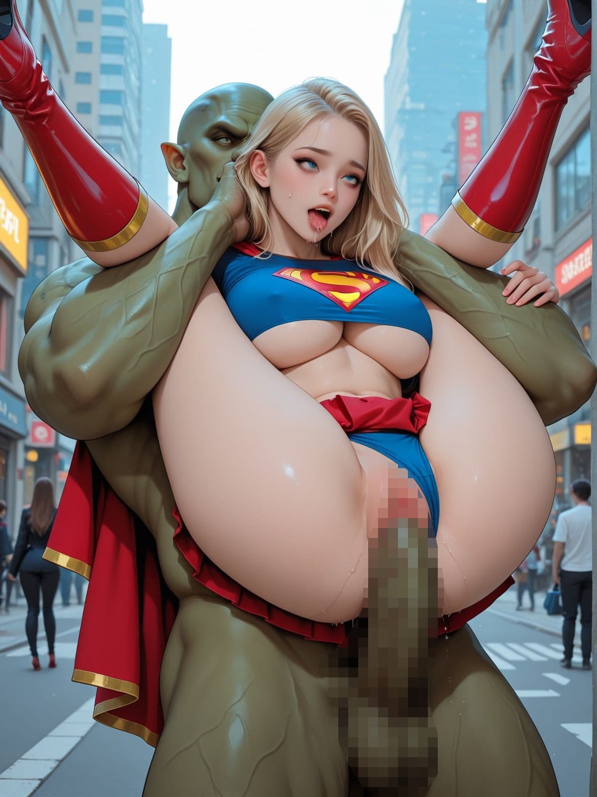 ヴィランに敗北スーパーヒロイン サンプル9