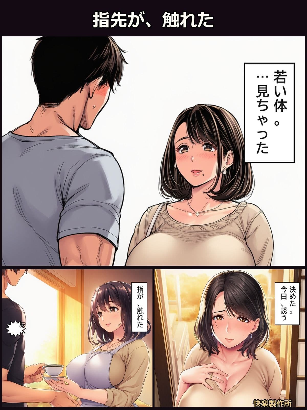 熟れごろ人妻 ─ 年下との火遊び【熟女NTR・セリフ付き計144枚】 サンプル3