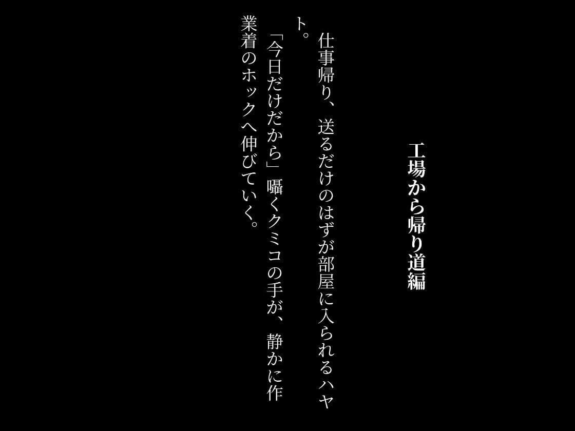 4K高画質の500ページ［セリフ付き］  人妻の工場作業員姦〜同じ作業場の人妻同僚が家に押しかけて年下後輩を襲う話 サンプル2