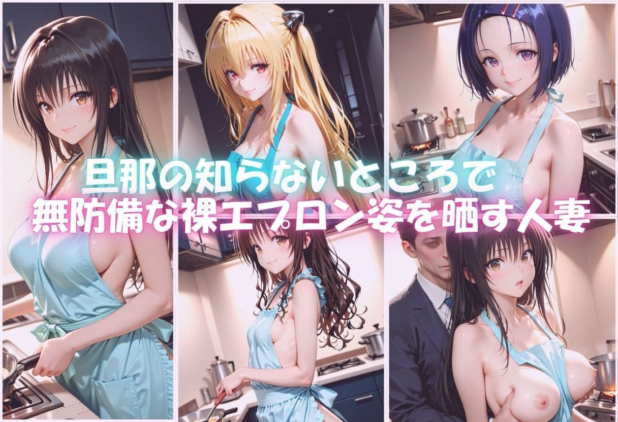 裸エプロン人妻は俺の性処理道具 〜旦那の知らないところで生ハメ中出し〜 サンプル1