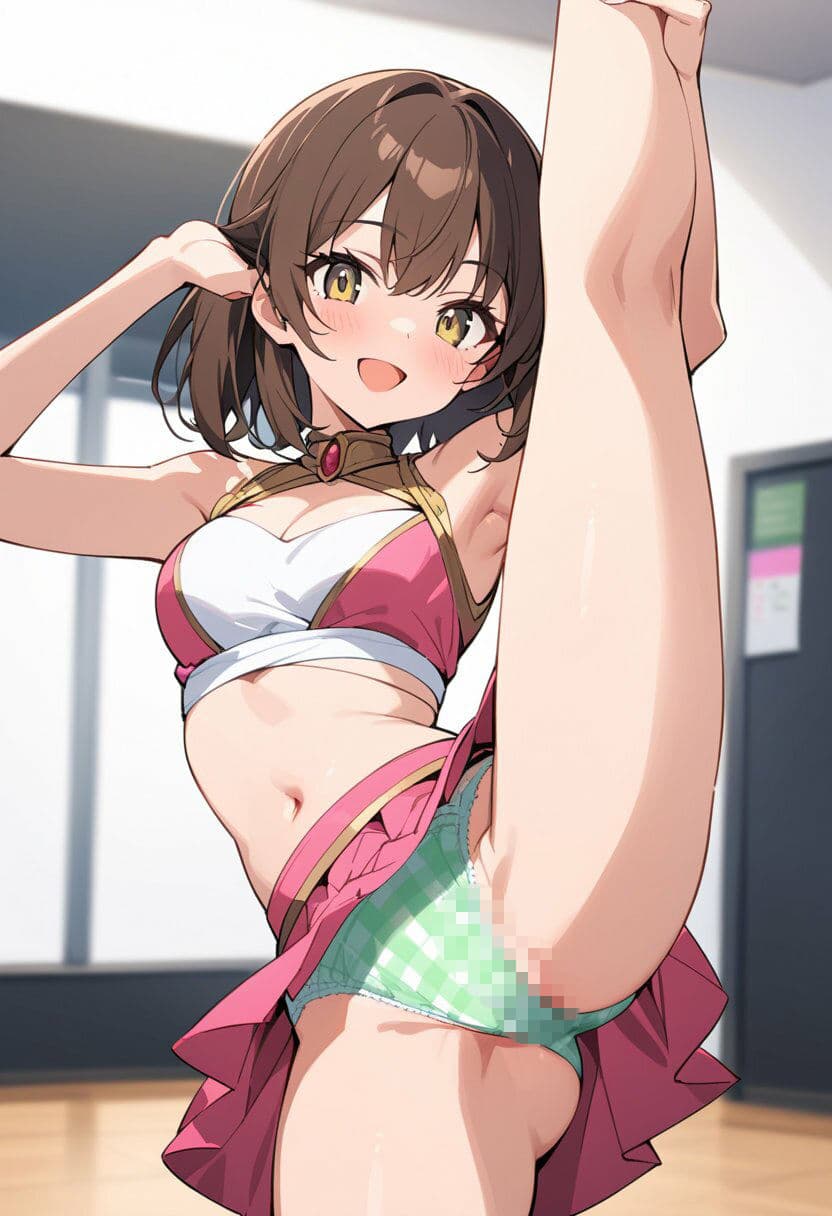 ダンス衣装で片足上げパンチラ200枚 サンプル5