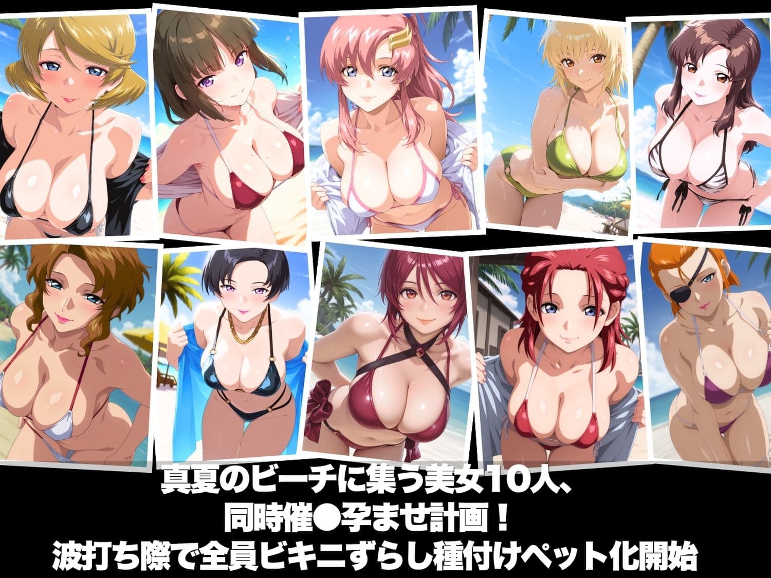 真夏の海辺で堕ちて 〜おじさんの虜になって妊娠するまで〜 ガ●ダムSEED編 サンプル1