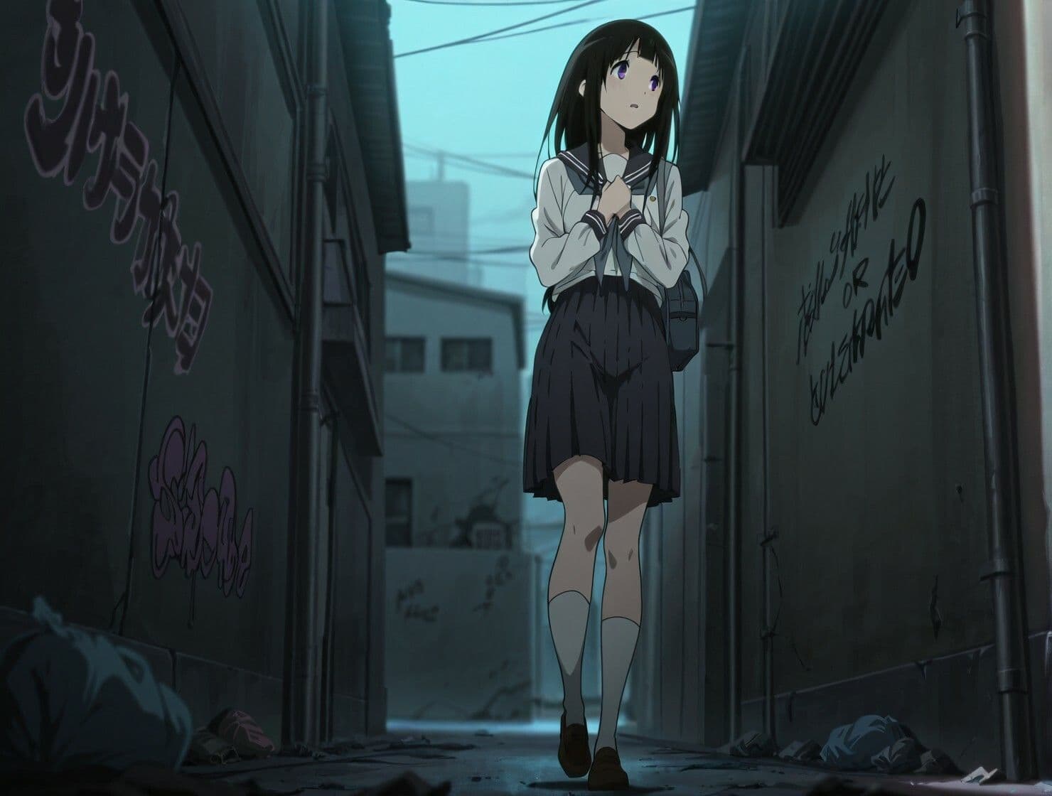 なんでも気になる美少女〇Kの路地裏初体験 サンプル2