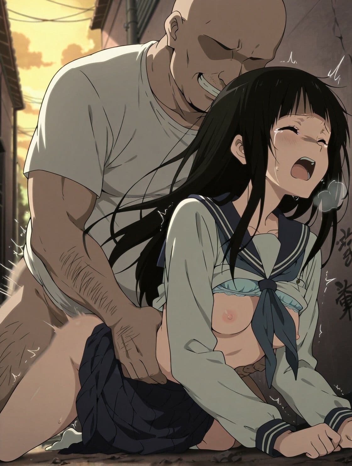 なんでも気になる美少女〇Kの路地裏初体験 サンプル5