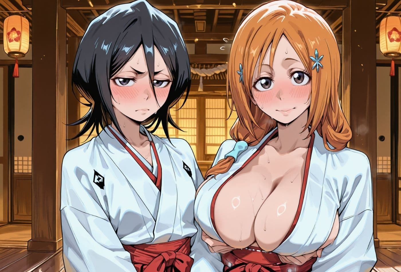 死神巫女  〜ル〇ア＆織〇 神社で禊修行 〜 サンプル1