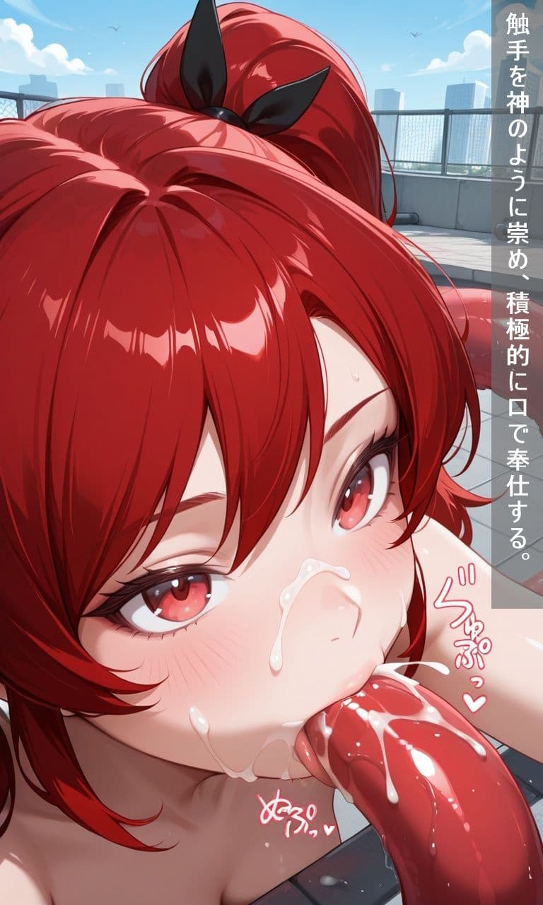 触手に堕ちた赤い髪の魔法少女 〜正義の終わりと快楽の始まり〜 サンプル7