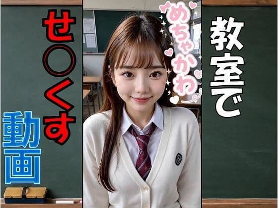 めちゃかわJKと教室でせ○くす