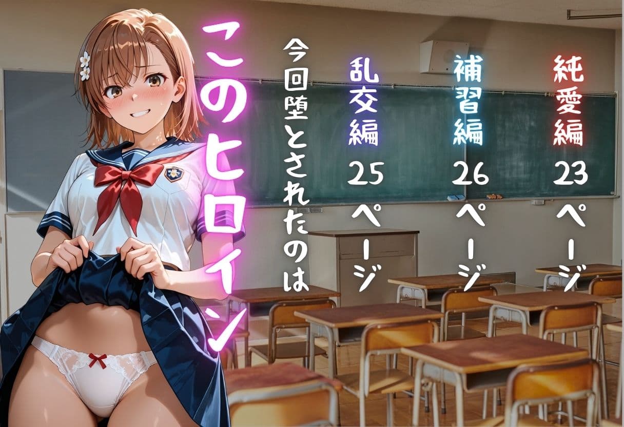 御坂◯琴が彼氏と甘エッチ直後、教師NTR中出しされ学園肉便器に堕ちた サンプル1