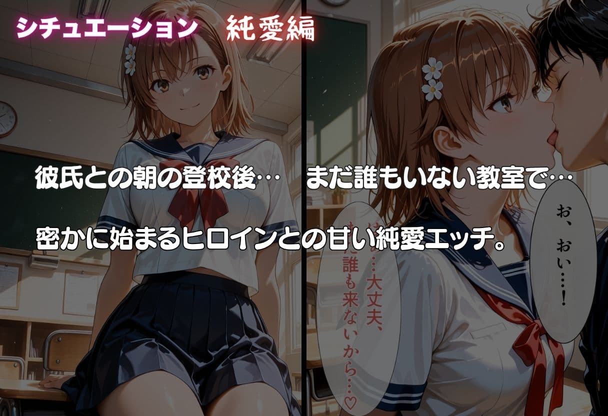 御坂◯琴が彼氏と甘エッチ直後、教師NTR中出しされ学園肉便器に堕ちた サンプル2