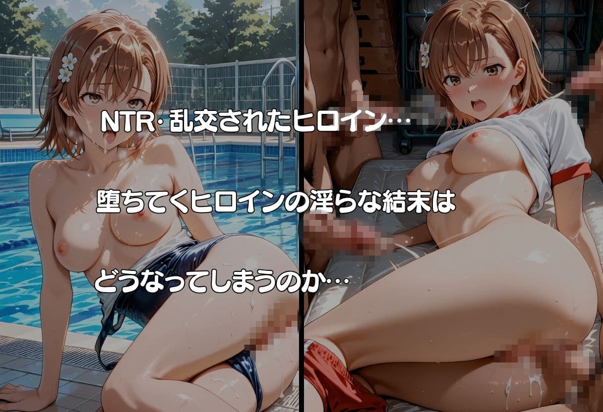御坂◯琴が彼氏と甘エッチ直後、教師NTR中出しされ学園肉便器に堕ちた サンプル8