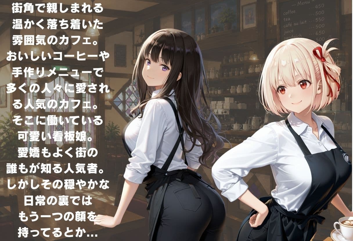 人気カフェのかわいい看板娘、実は裏では店長にハメられまくっていた。 サンプル1