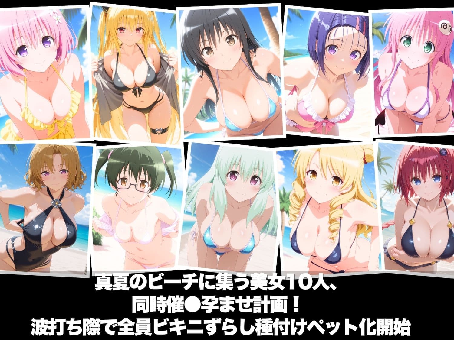 真夏の海辺で堕ちて 〜おじさんの虜になって妊娠するまで〜 ToL●VEる編 サンプル1
