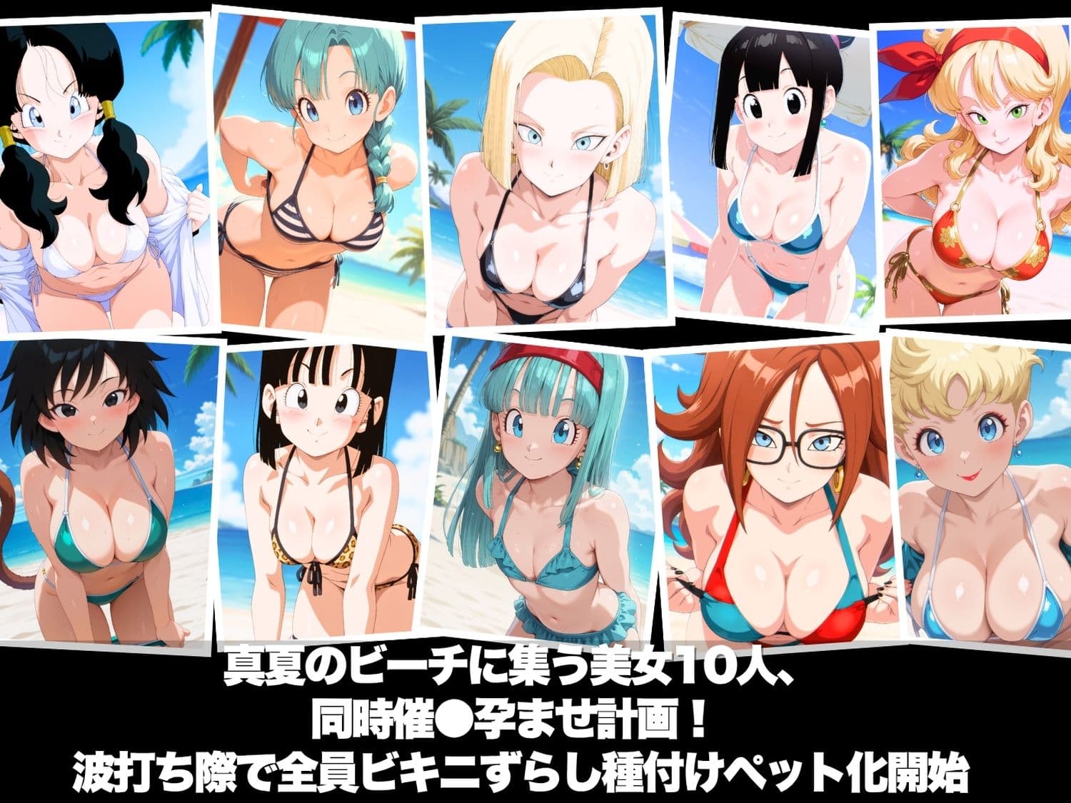 真夏の海辺で堕ちて 〜おじさんの虜になって妊娠するまで〜 ド●ゴンボール編 サンプル1