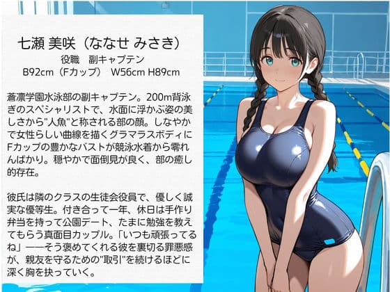 教師にNTRされた学園アイドルJ〇 水泳部編 スク水 サンプル2