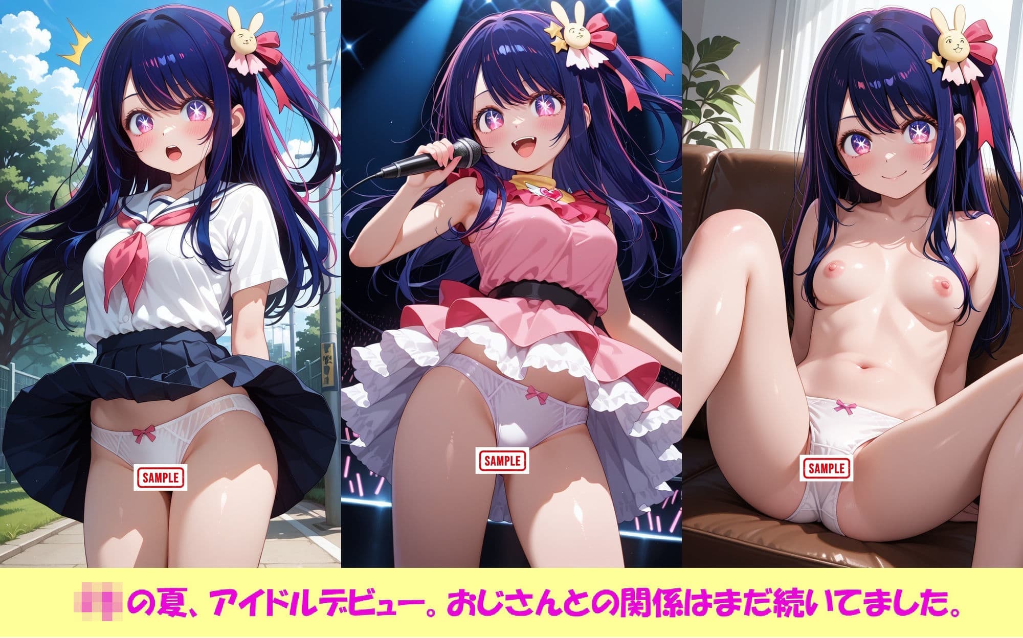 JKアイドル・星野ア○が、大量中出しレ○プで妊娠。 サンプル2
