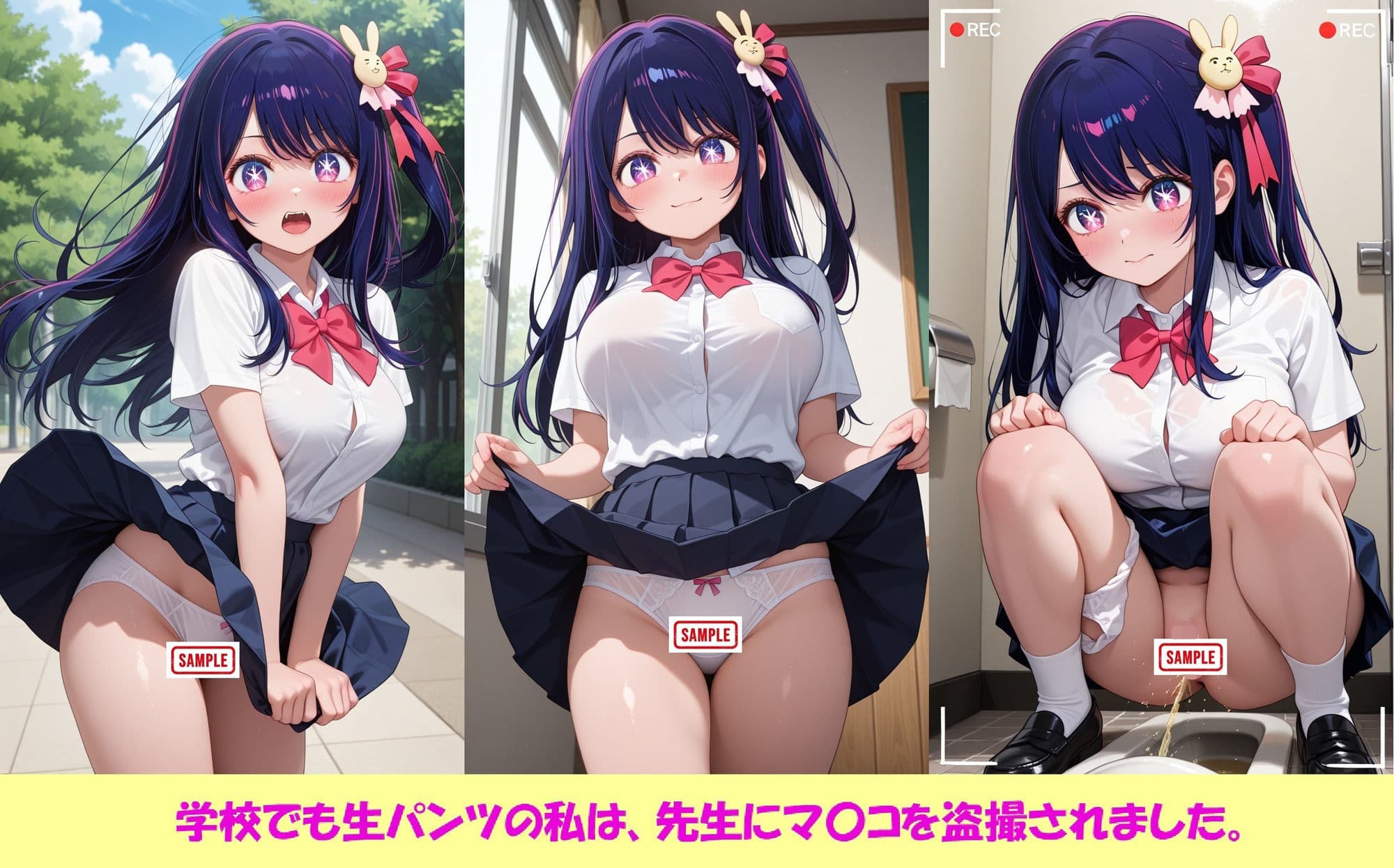 JKアイドル・星野ア○が、大量中出しレ○プで妊娠。 サンプル6