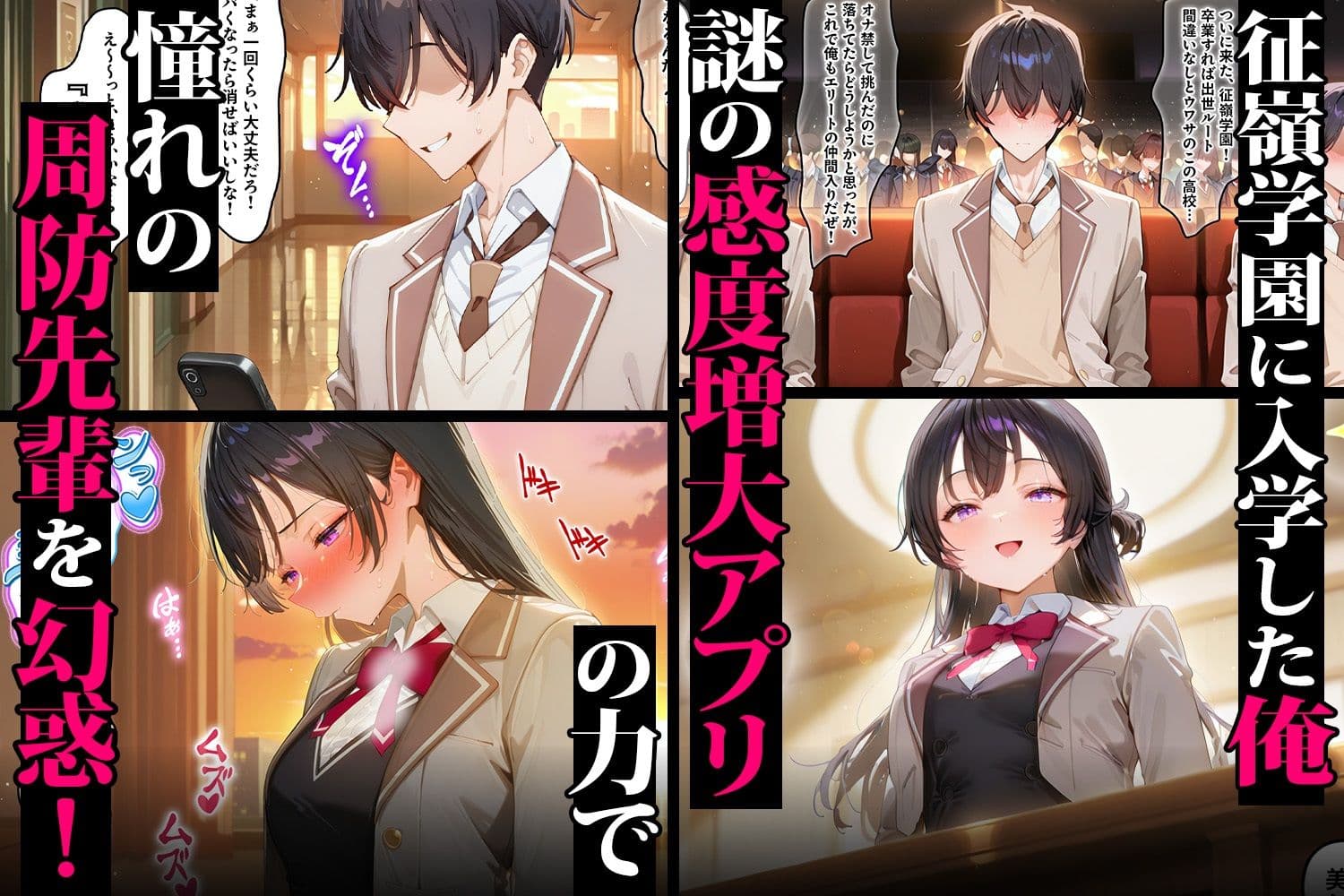 催●アプリで感度3000倍（はーと） イキ狂い絶頂中出しされた話 周防有希＆アーリャ＆マーシャ編 サンプル1
