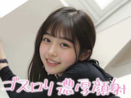 笑顔が素敵なゴスロリ美女に濃厚顔射