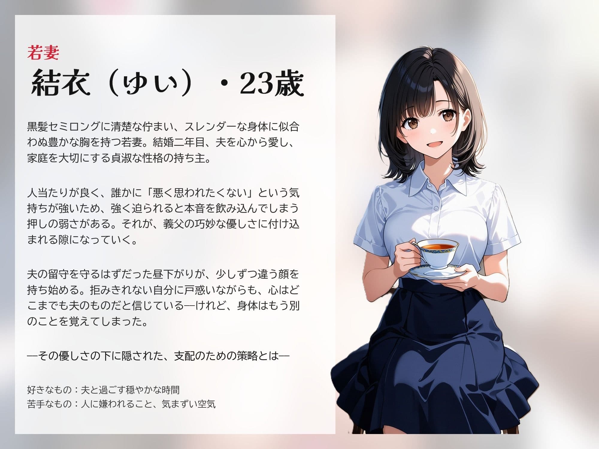 夫の留守に、私は堕とされていく 〜同居義父に開発される、若妻寝取られ日記〜 サンプル1