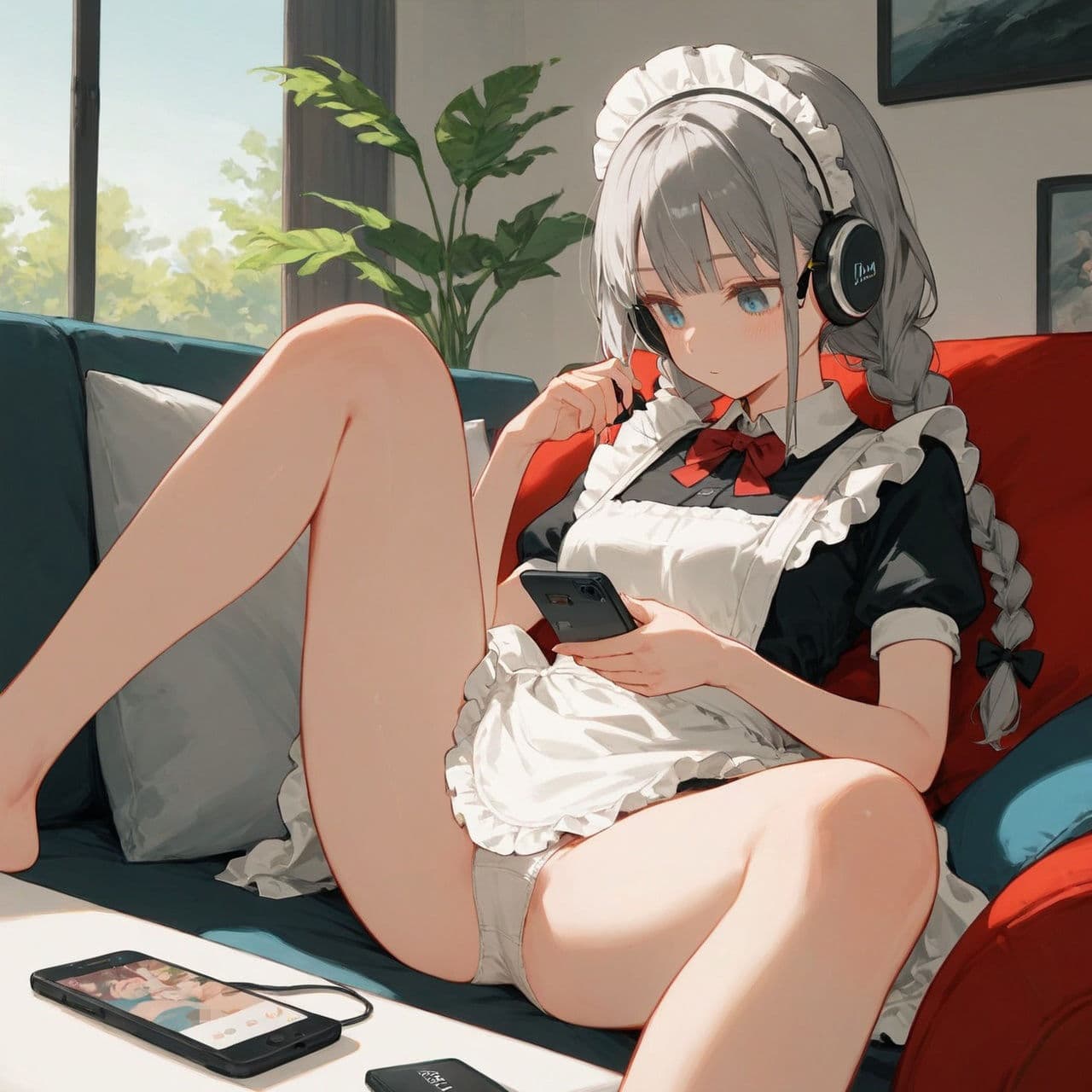 頼んだら下着を見せてくれるメイドさん サンプル8