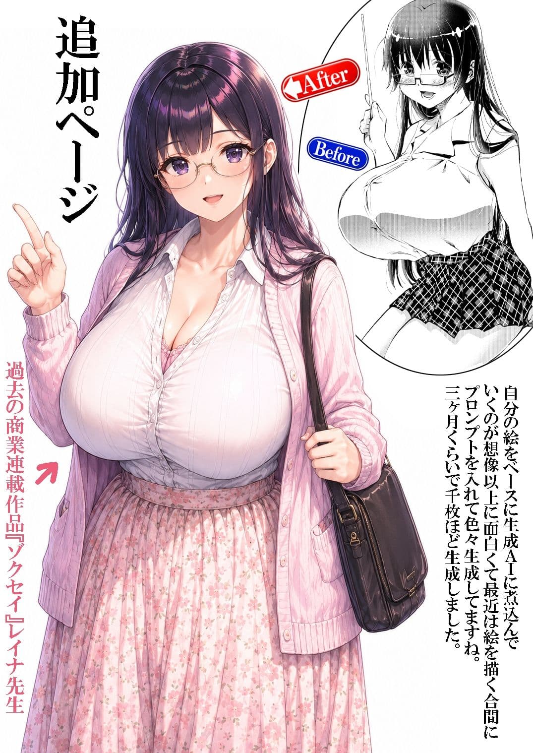 不気味の谷 エイケン作者の絵を生成AIに喰わせてみた 電子版 サンプル7