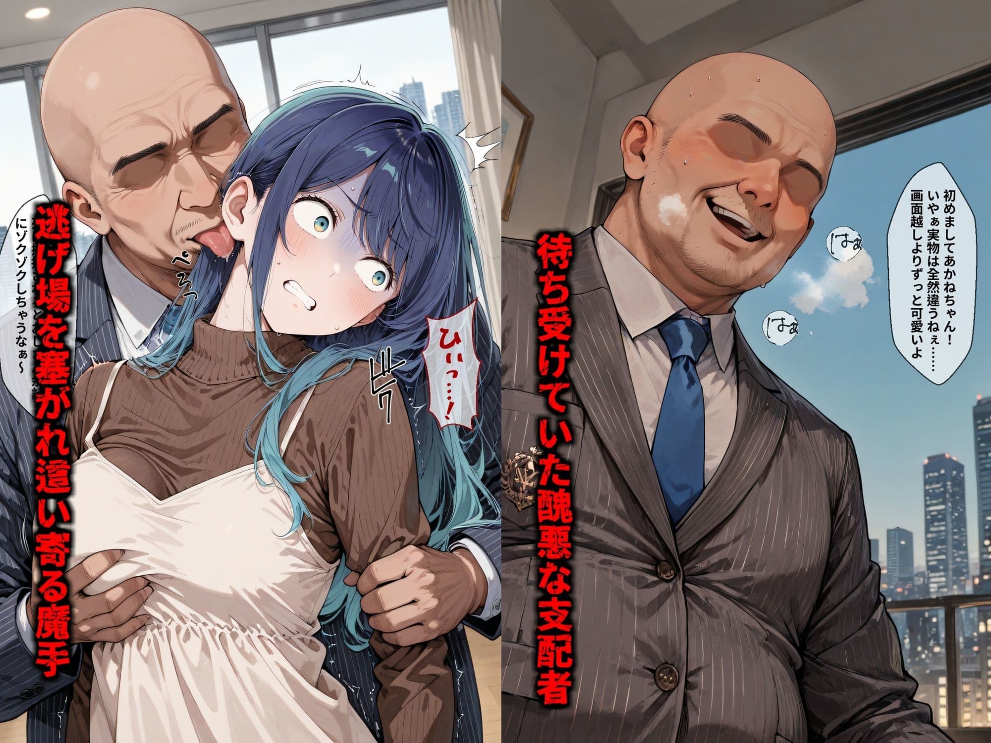 【セリフ付き画像集】純潔崩壊 黒〇あかね 後編:救いから絶望へ、取り戻した日常が蹂躙の記憶と共に崩れ去る… サンプル3