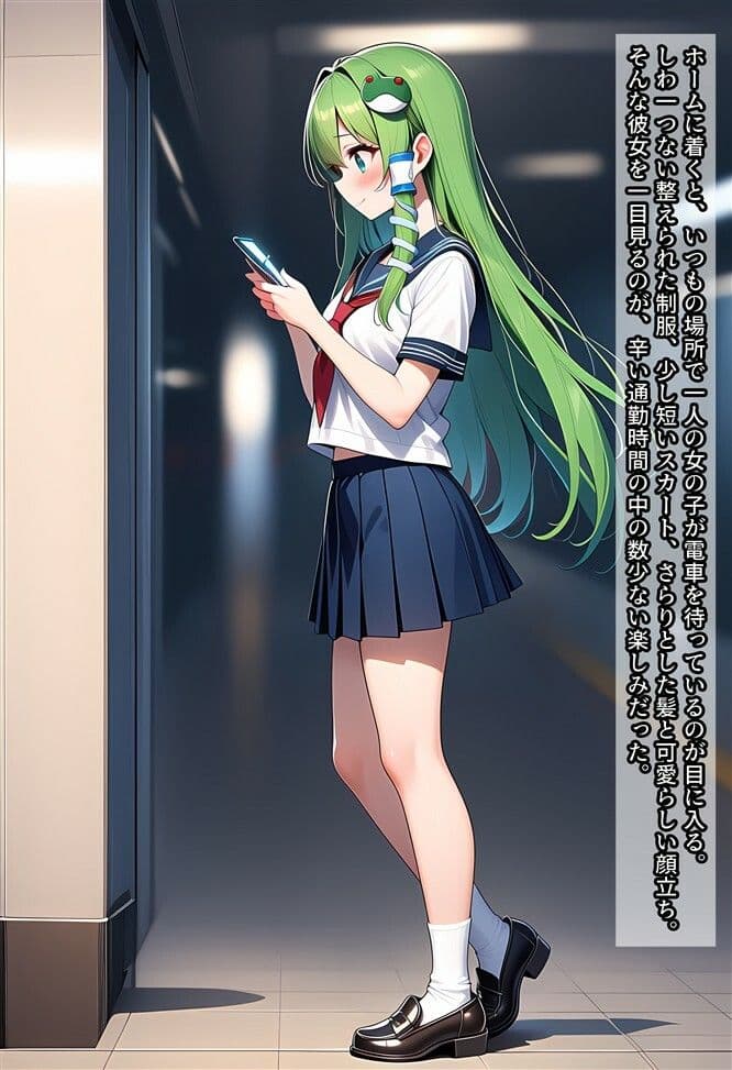 早苗ちゃんを盗撮したり痴○したりする話 サンプル1