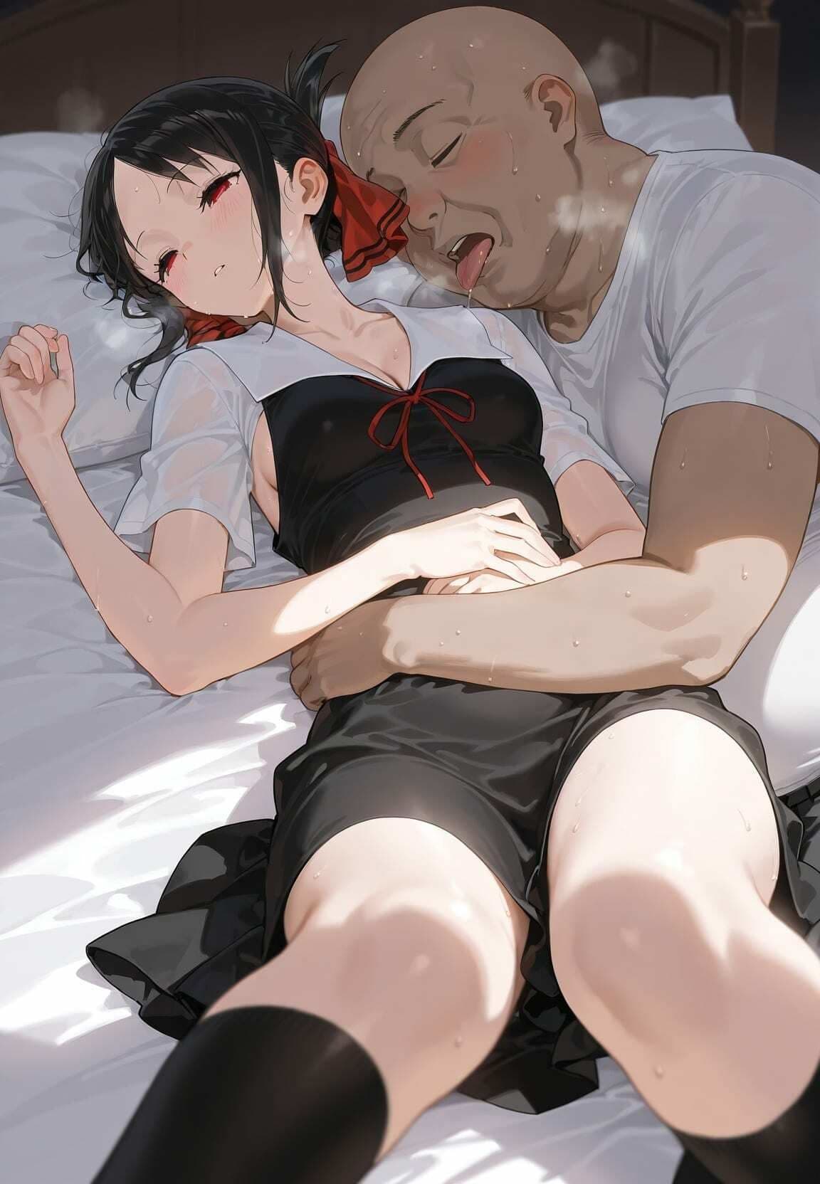 種付けおじさんに監禁された清楚系少女が媚薬レ●プで「毎日種付けされて幸せ（はーと）」ってニコニコ報告 か〇や様は告らせたい サンプル7