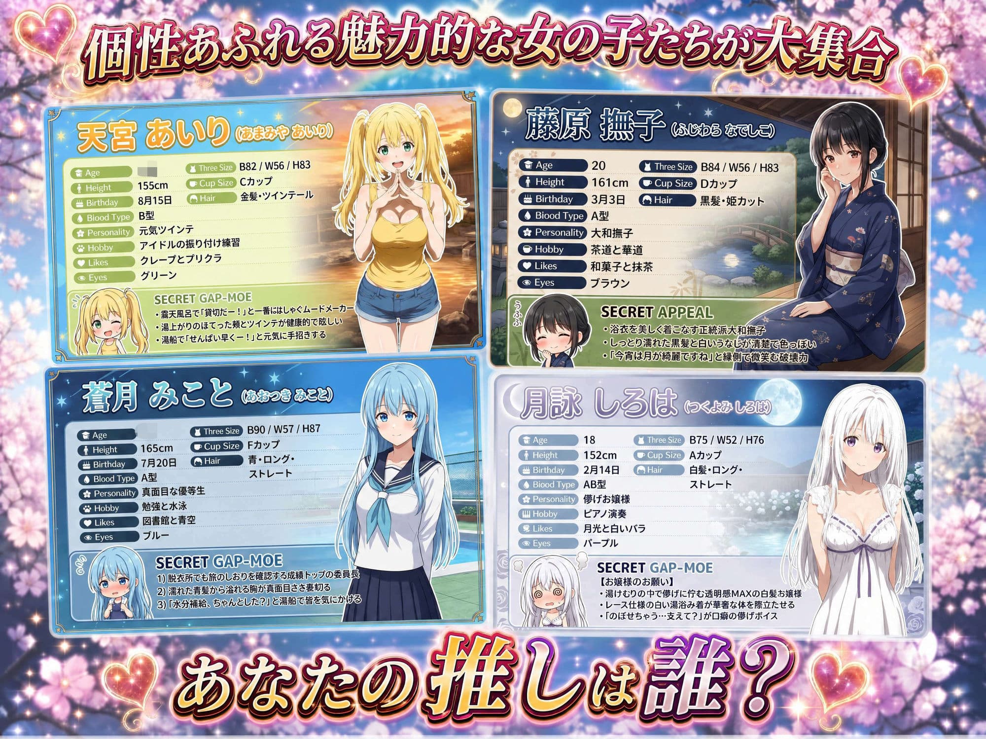 3年1組あなたの彼女 〜学園生活で出会う最高の彼女たちとの物語〜【修学旅行の露天風呂編】 サンプル2