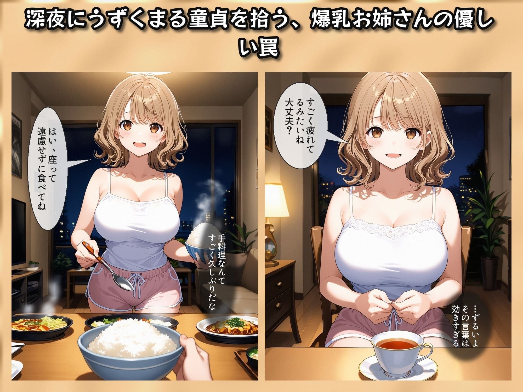 おとなりの千夏さん 〜疲れきった新社会人が隣室のお姉さんに拾われ筆おろしされる話〜 サンプル2