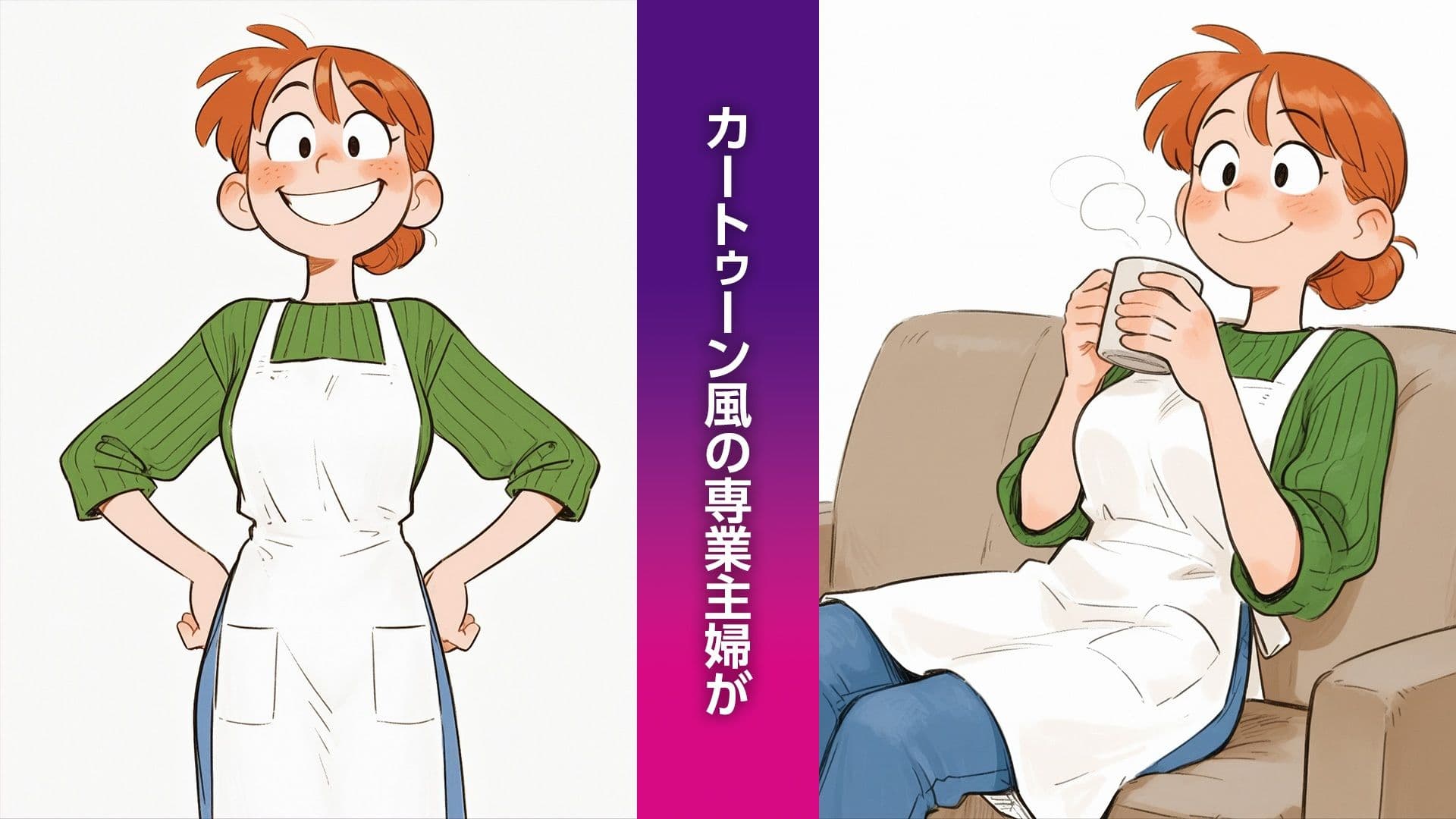 カートゥーン風専業主婦 紳士向けイラスト集（135枚） サンプル1