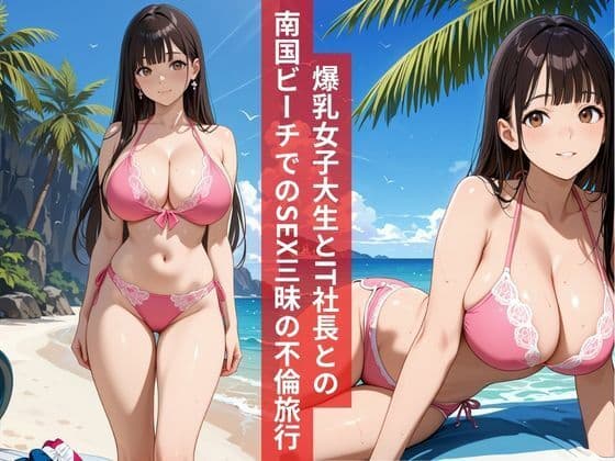 女子大生南国ビーチでIT社長とSEX三昧の不倫旅行 サンプル1