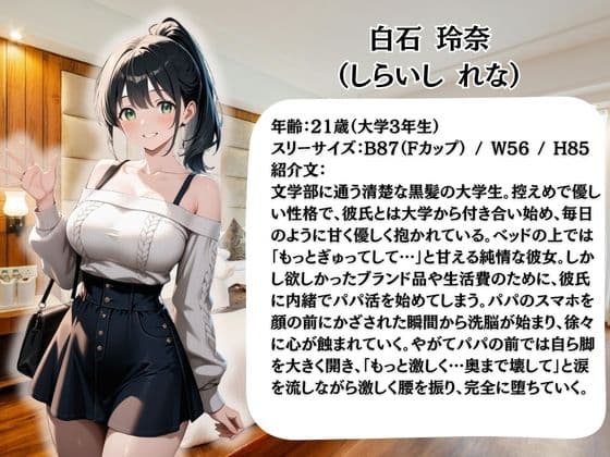彼氏に内緒の初心者パパ活女子は催●NTRでおじさんのチンポの虜になりました  2人目れな サンプル1