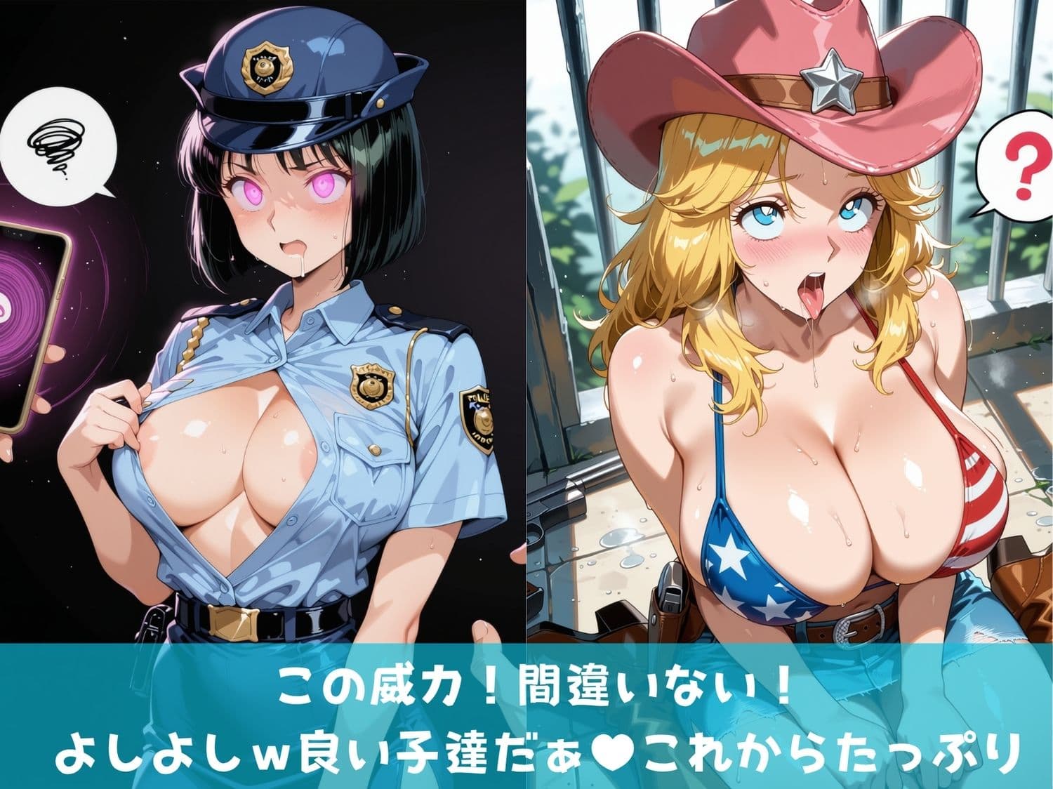 【寝取られ】神催●に狂う女体〜こちら葛●区亀有公園●派出所〜 サンプル2