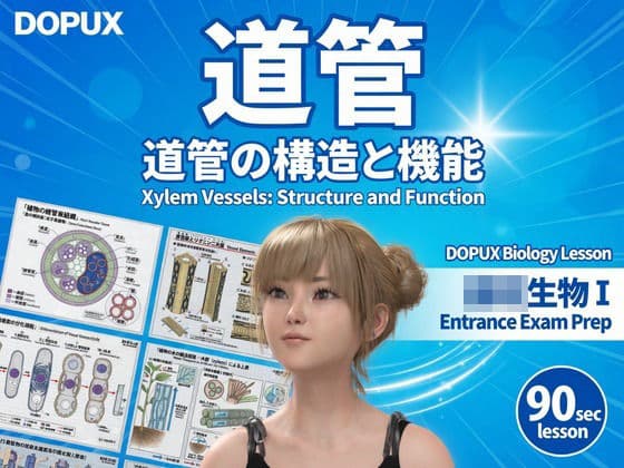 【▲20】一ノ瀬廻里 大学に進学し強豪予備校『DOPUX（ドピュックス』で生物I，IIを教える名物講師に！（Vol.029:道管）