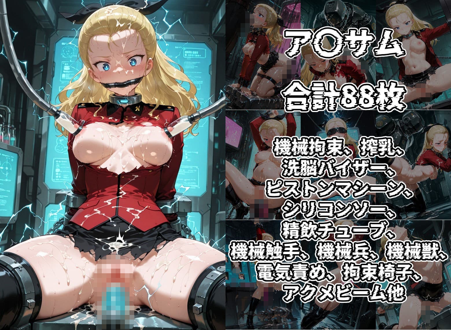 ヒロイン機械陥落 ガル○ン グロ○アーナ女○院編 サンプル4